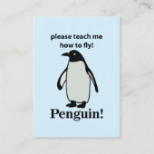 ペンギン教えの飛び方を教えておもしろいくれ 名刺 (正面)