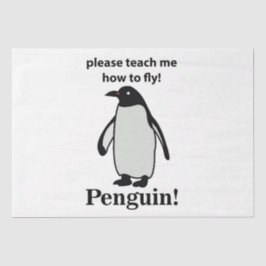 ペンギン教えの飛び方を教えておもしろいくれ 薄葉紙
