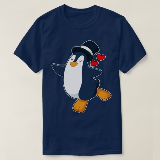 ペンギン新郎シリ結婚ンダ Tシャツ (デザイン正面)