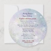 ペンギン新郎新婦結婚ズ – 円 招待状 (裏面)