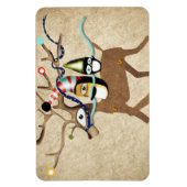 ペンギン旅行冬 マグネット (縦)