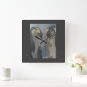 ペンギン時計 スクエア壁時計 (ホーム)