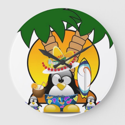 ペンギン時計 ラージ壁時計 (正面)