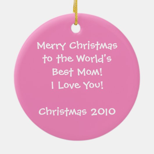 ペンギン最高のマー写真記念オーナメント セラミックオーナメント (裏面)