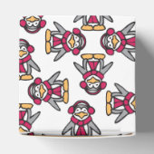 ペンギン柄クリスマスのお願い箱 フェイバーボックス (上部)