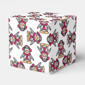 ペンギン柄クリスマスのお願い箱 フェイバーボックス (裏面サイド)