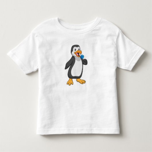 ペンギン棒つきキャンデースイーツ トドラーTシャツ (正面)