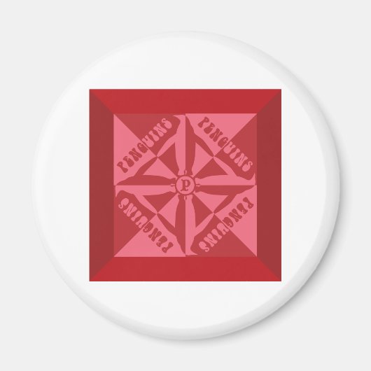 ペンギン模様 マグネット (正面)