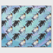 ペンギン模様 ラッピングペーパー (フラット)