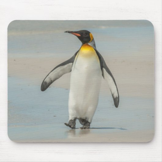 ペンギン歩くオンビーチ マウスパッド (正面)