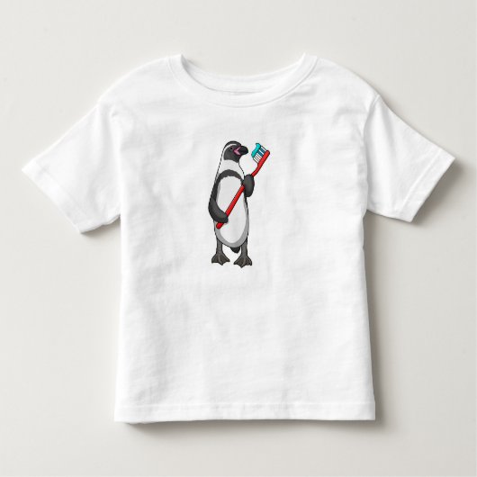 ペンギン歯ブラシ トドラーTシャツ (正面)