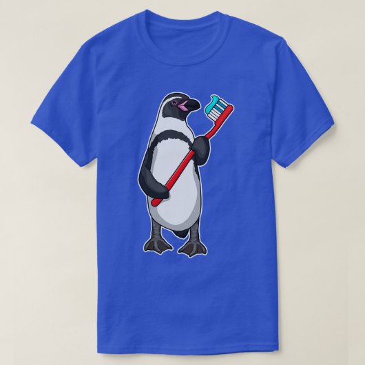 ペンギン歯ブラシ Tシャツ (デザイン正面)