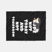 ペンギン毛布 |ペンギン愛好者毛布  フリースブランケット (正面(横))