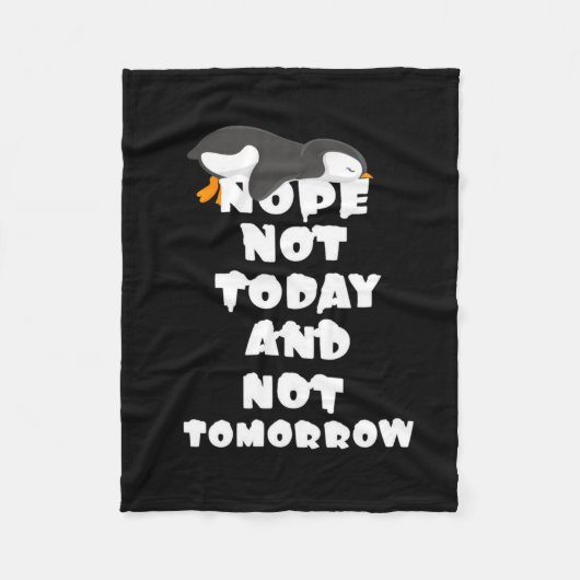 ペンギン毛布 |ペンギン愛好者毛布  フリースブランケット (正面)