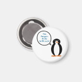 ペンギン氏は関税を巡らせてい吸る マグネット (正面/裏面)