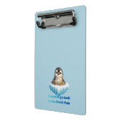 ペンギン気候変動保護デザイン ミニクリップボード (アングル2)
