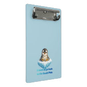 ペンギン気候変動保護デザイン ミニクリップボード (アングル)