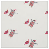 ペンギン水彩画  ファブリック (見本)