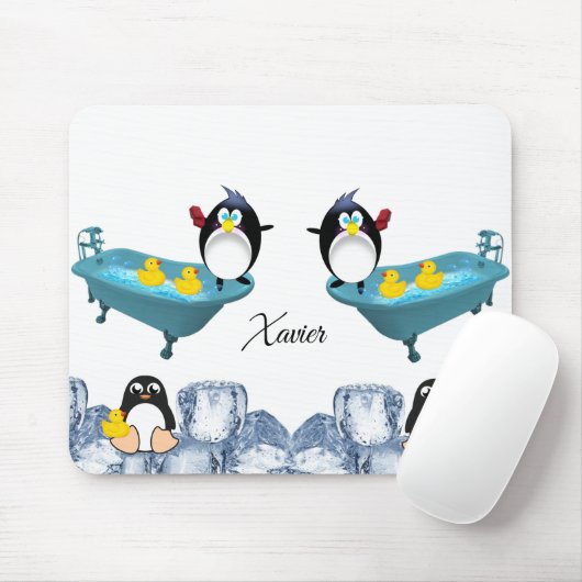 ペンギン浴槽マウスパッド!マウスパッド マウスパッド (マウス)