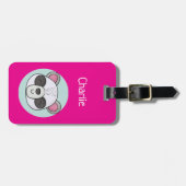 ペンギン漫画でカスタマイズ可能な荷物タグ ラゲッジタグ (正面横)