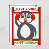 ペンギン漫画ホリデー！ポストカード シーズンポストカード (正面/裏面)