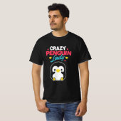 ペンギン熱狂するレディー Tシャツ (正面フル)
