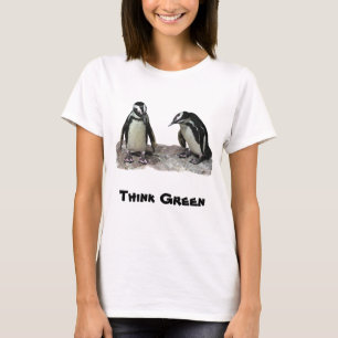 ペンギン環境を考えるアースデイシャツ Tシャツ