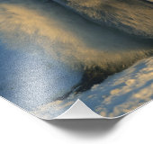 ペンギン皇帝は、アプテノディテスのクリッシュで雛を見る フォトプリント (角)