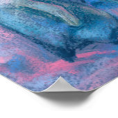 ペンギン皇帝、南極鳥の親と子供 ポスター (角)