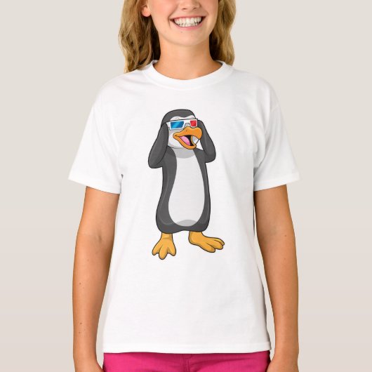 ペンギン眼鏡 Tシャツ (正面)