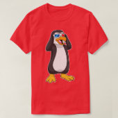 ペンギン眼鏡 Tシャツ (デザイン正面)