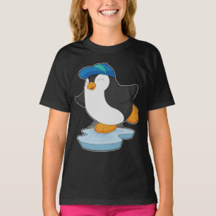 ペンギン瞳孔キャップスクール Tシャツ