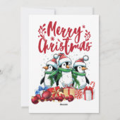 ペンギン科クリスマス シーズンカード (裏面)