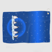 ペンギン科 ゴルフタオル (横)