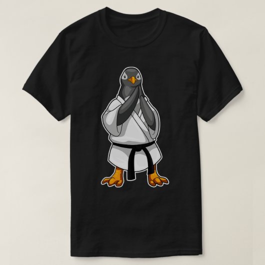 ペンギン空手武術 Tシャツ (デザイン正面)