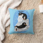 ペンギン立毛枕 クッション (ブランケット)