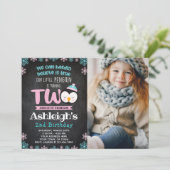 ペンギン第2期の誕生日招待状と写真 招待状 (スタンド正面)