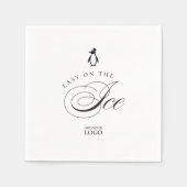 ペンギン簡単オンザアイスバーレストランカクテル スタンダードカクテルナプキン (正面)