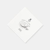 ペンギン簡単オンザアイスバーレストランカクテル スタンダードカクテルナプキン (角)