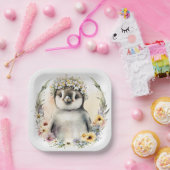 ペンギン紙プレート、誕生日プレート ペーパープレート (パーティー)