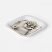 ペンギン紙プレート、誕生日プレート ペーパープレート (傾斜あり)