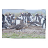 ペンギン素晴らしコロニーの前のシュア 枕カバー (裏面)