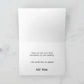 ペンギン結婚の受理証 サンキューカード (内部)