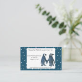 ペンギン結婚カップルのエンクロージャカード エンクロージャーカード (スタンド正面)