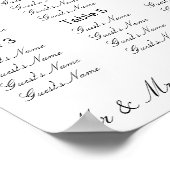 ペンギン結婚ズのディナーシーティングプラン ポスター (角)