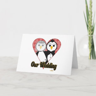 ペンギン結婚ズレースハート結婚ズ カード