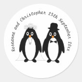 ペンギン結婚ズ ラウンドシール (正面)