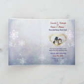 ペンギン結婚ズ – 写真デートを保存 案内状 (内部)