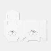 ペンギン結婚式の引き出物ボックスキュートペンギン結婚ズ フェイバーボックス (折り畳みなし)