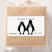 ペンギン結婚式の引き出物ラベル ラベル (インサイチュ)